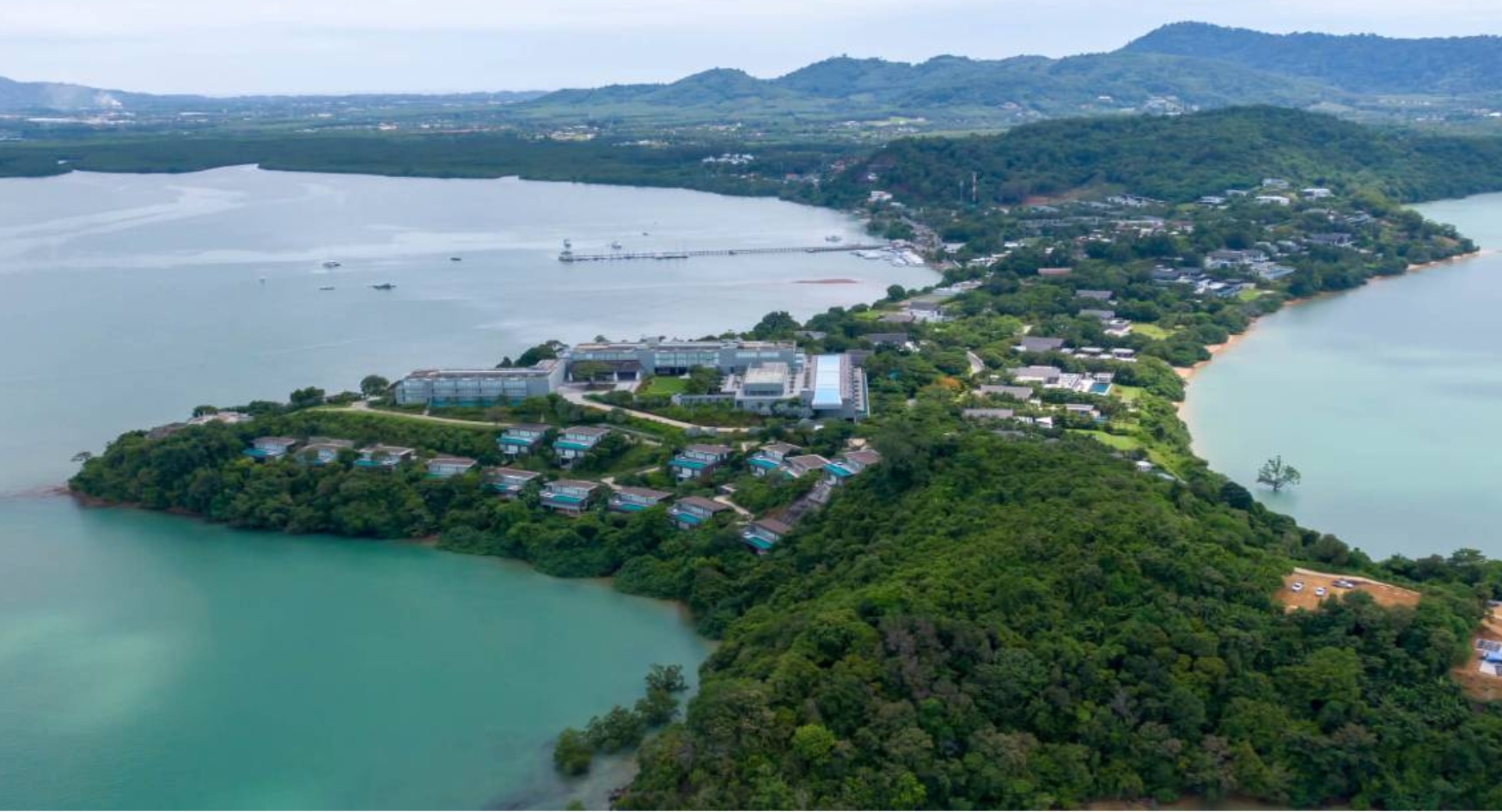 Aerial view of Cape Yamu, Phuket.