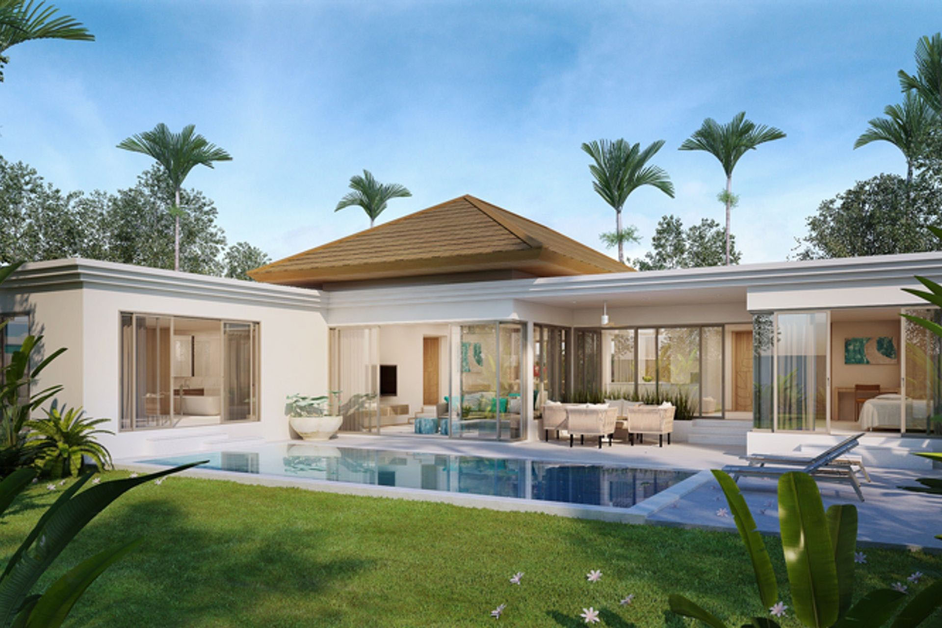 3-4 Bedroom Pool Villas for Sale in Thalang , Phuket