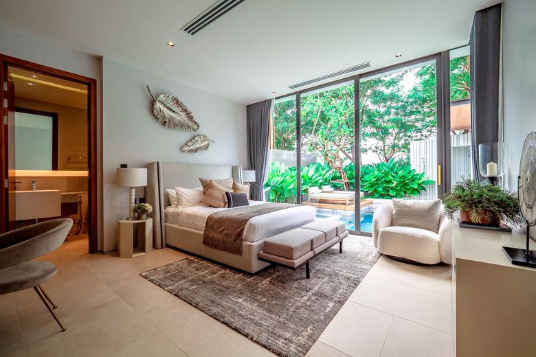 Modern 4 Bedroom Tropical Villa for sale in Thep Krasatti, Phuket