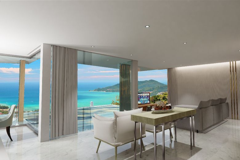 3 Bedroom Modern Sea View Villa for Sale in Patong, Phuket