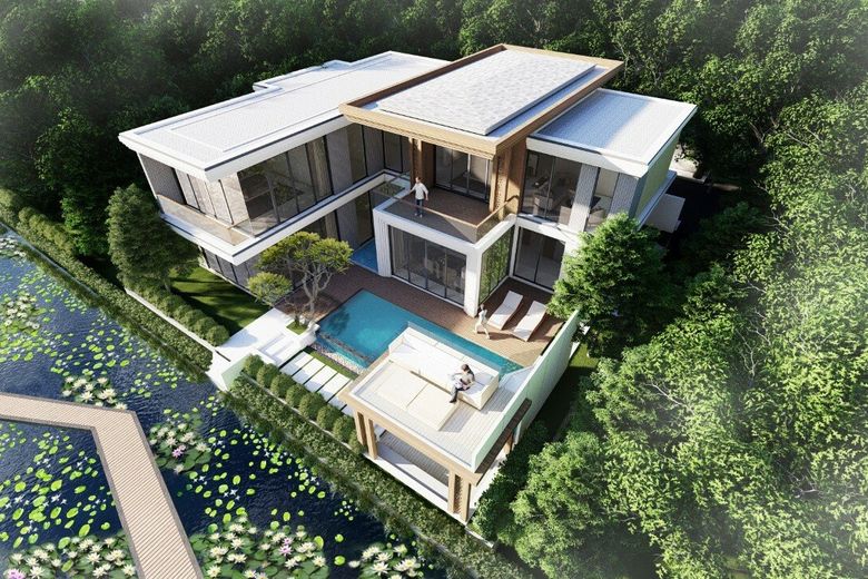 5 Bedroom Beautiful Modern Villa for sale in Choeng Thale, Phuket