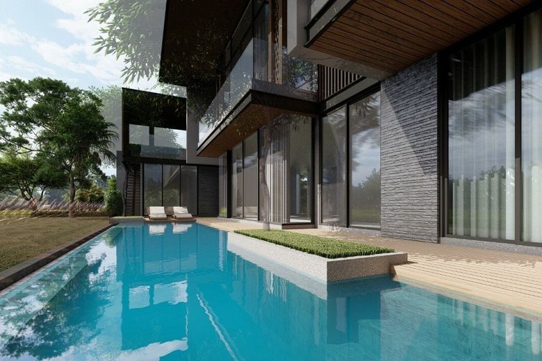 4 Bedroom Tropical Modern Villa for Sale in Choeng Thale, Phuket