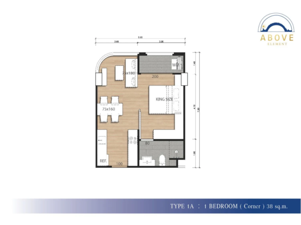 Above Element Bang Tao – 1-Bedroom Corner Resale Condo, 38 sqm — photo 1