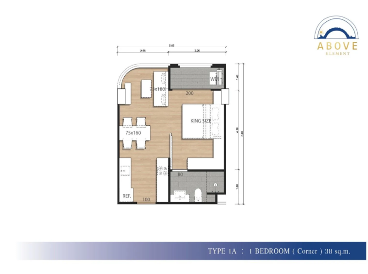 Above Element Bang Tao – 1-Bedroom Corner Resale Condo, 38 sqm — photo 1