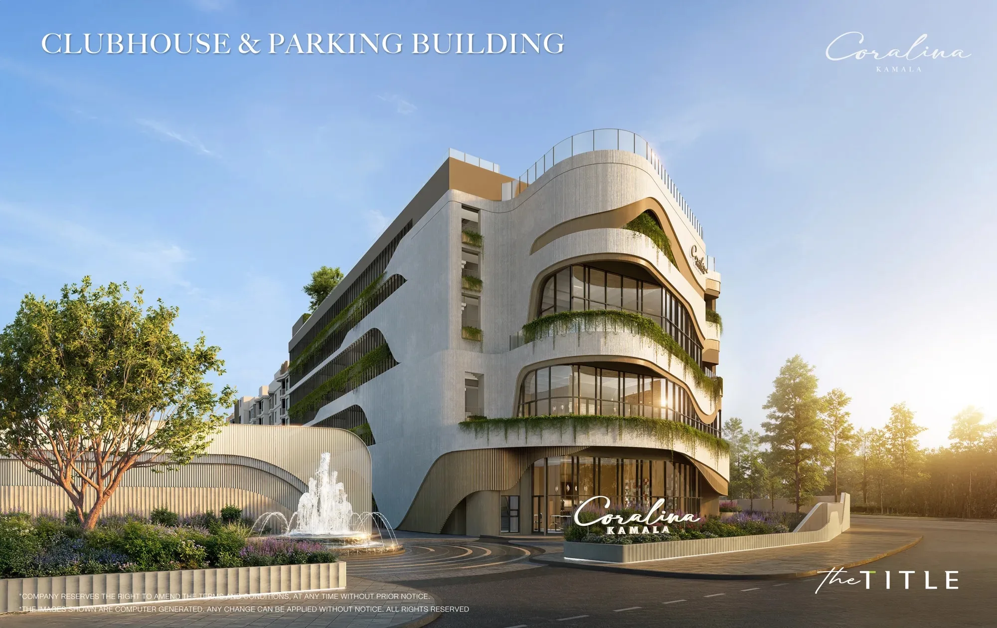 Coralina Kamala, Phuket: Clubhouse & parking building