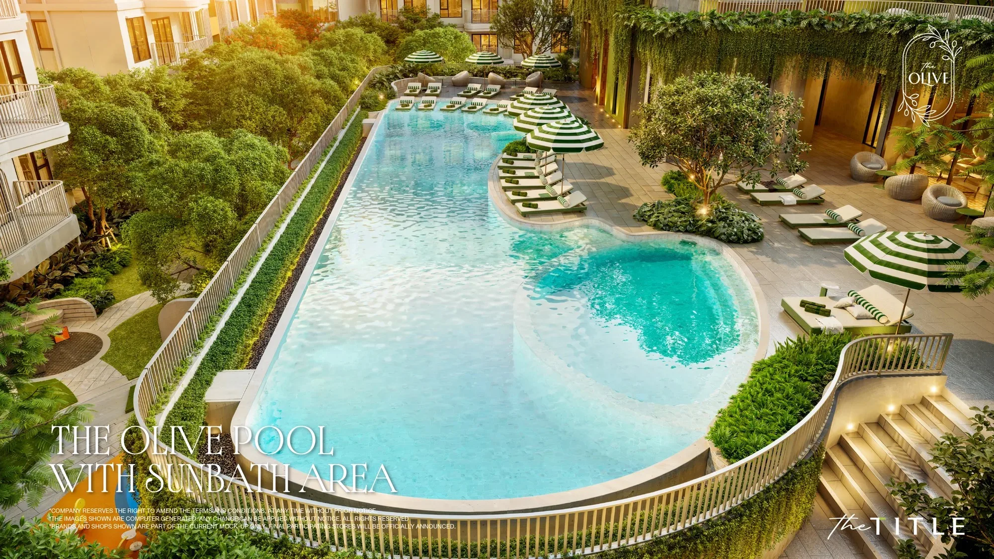 The Olive Naiyang, Phuket: Pool aerial