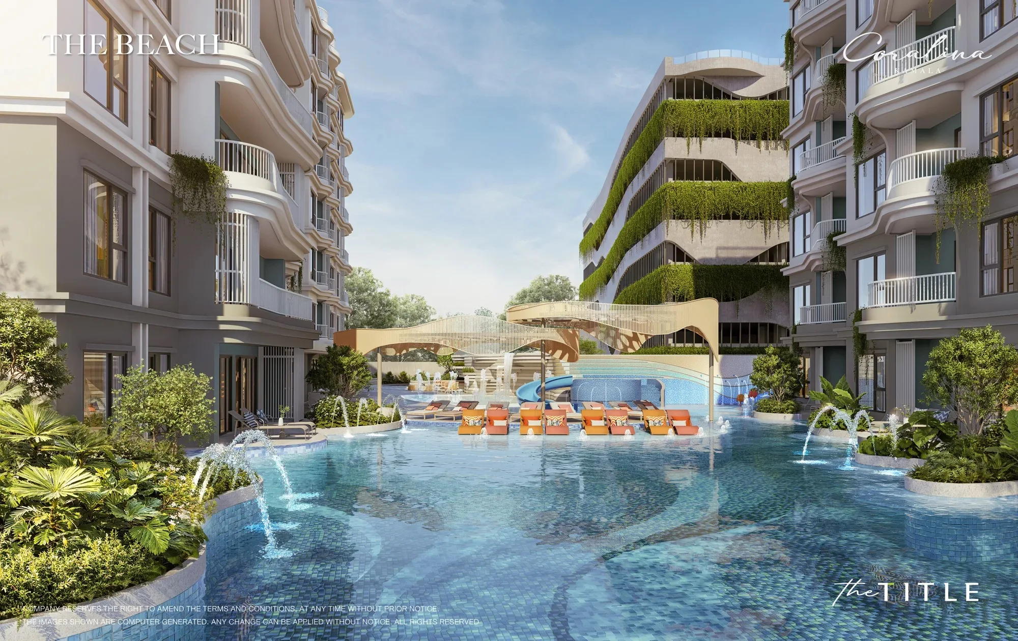 Coralina Kamala, Phuket: 'The Beach' pool between buildings