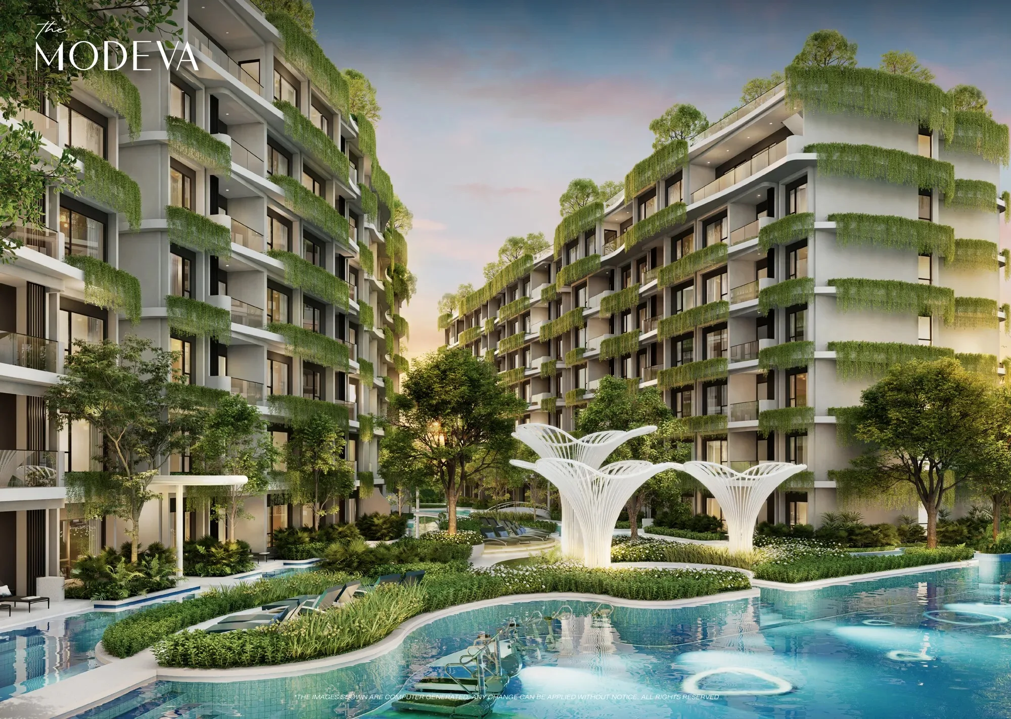 The Modeva, Phuket: Jellyfish jacuzzi & pool court
