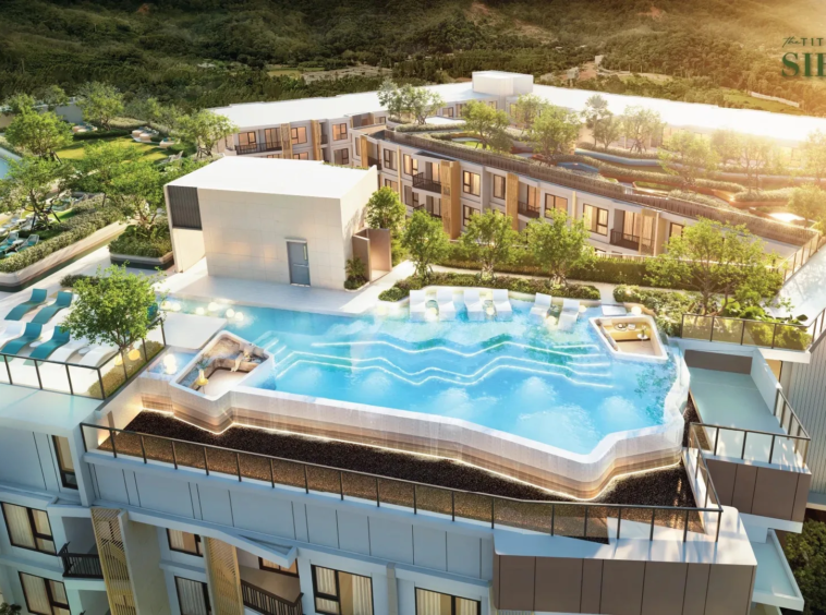 The Title Sierra, Phuket: Rooftop pool aerial