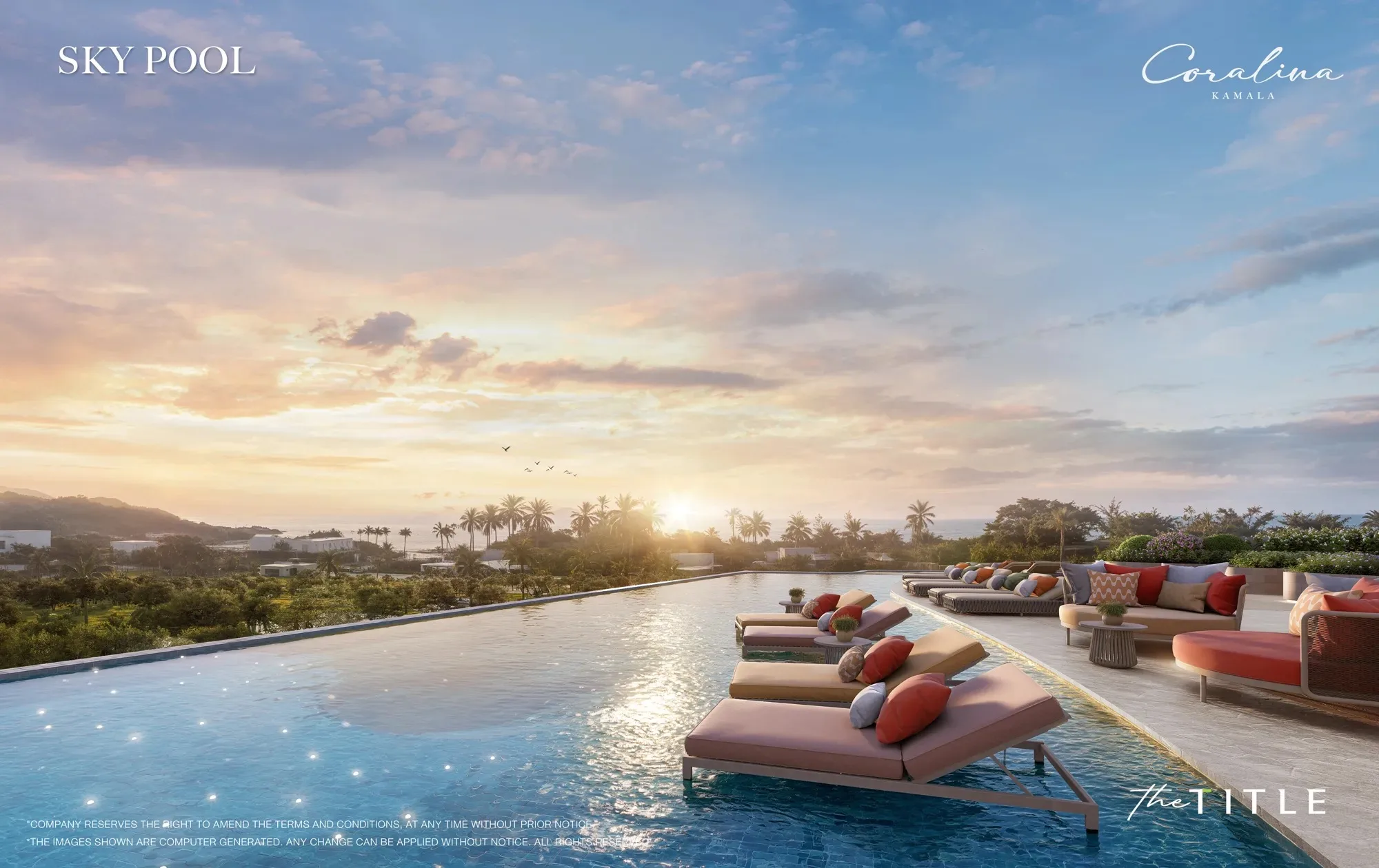 Coralina Kamala, Phuket: Rooftop sky pool