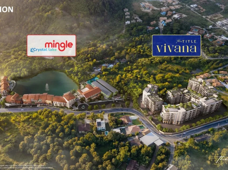 The Title Vivana, Phuket: Location aerial next to Mingle Crystal Lake