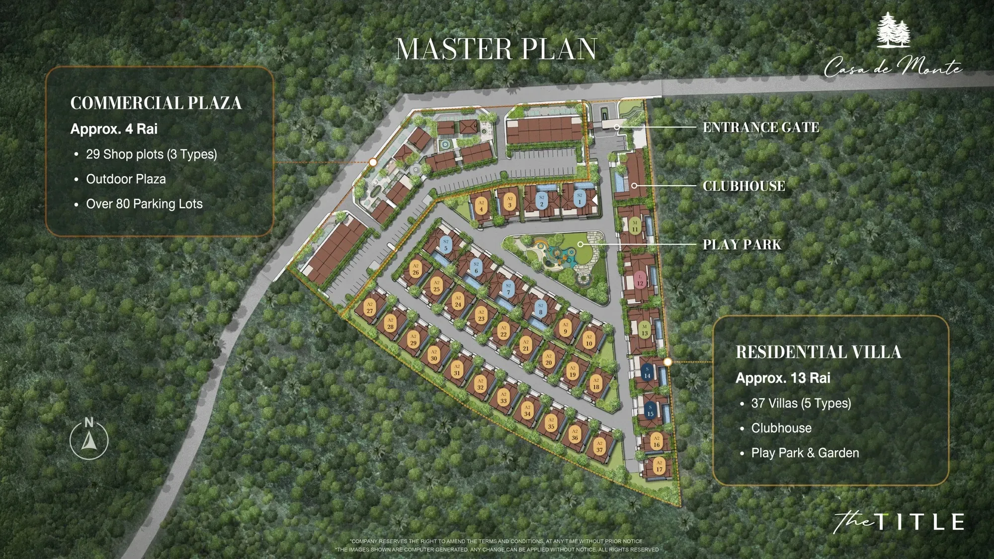 Casa de Monte, Phuket: master plan