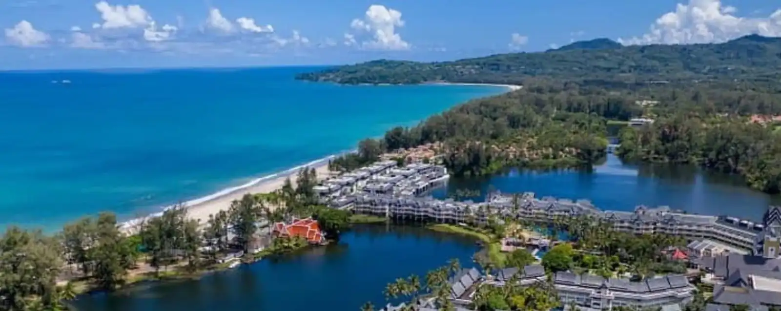 Bang Tao coast, Phuket, from the air