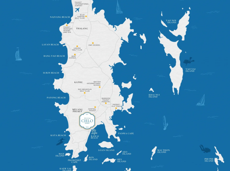 The Title Cielo Rawai, Phuket: location map