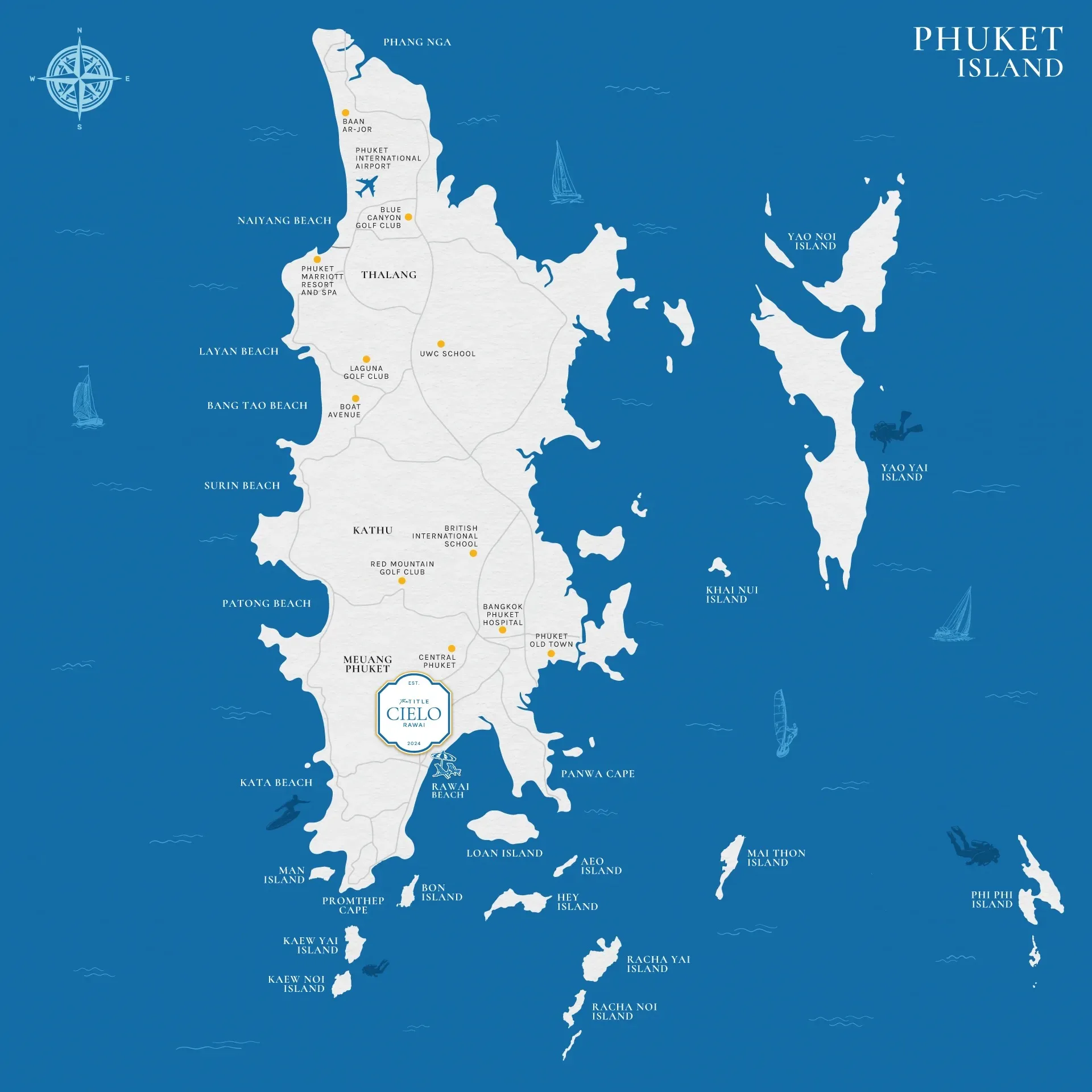 The Title Cielo Rawai, Phuket: location map